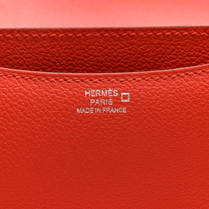 Hermes Evercolor Shiny Alligator Constance 18 Capucine Sanguine 6 of 11