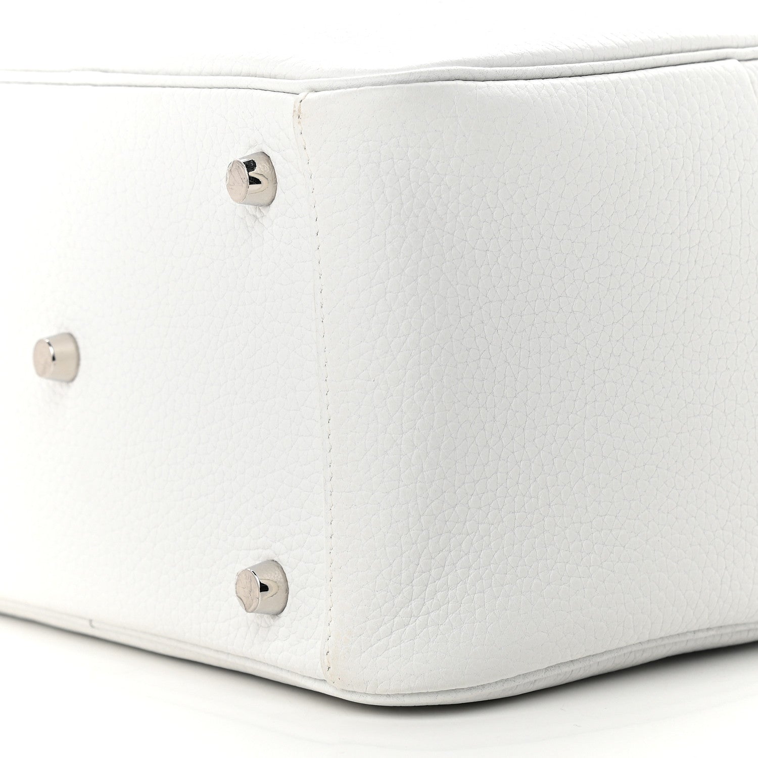 Hermes Taurillon Clemence Lindy 26 White 9 of 9