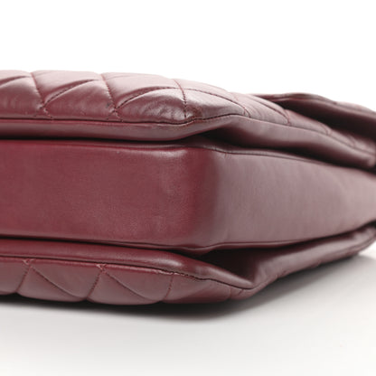 Chanel Lambskin Quilted Large Trendy CC Dual Handle Flap Bag Burgundy 10 of 13