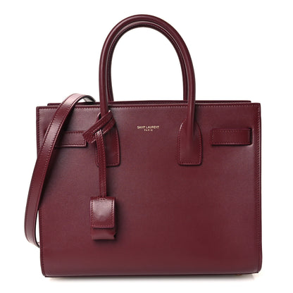 Saint Laurent Calfskin Baby Sac De Jour New Dark Bordeaux 1 of 11