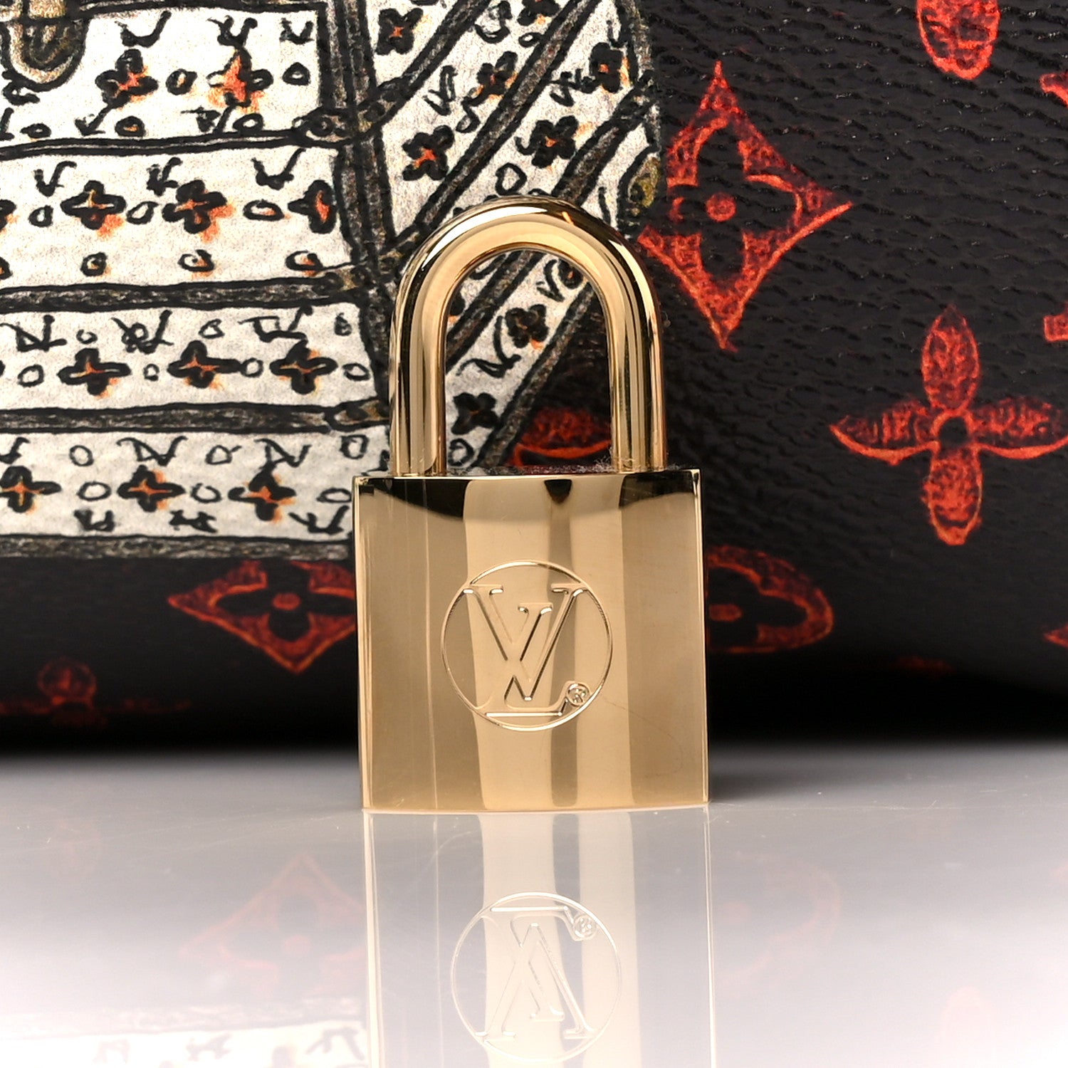Louis Vuitton Catogram Speedy Bandouliere 30 Marron 11 of 14