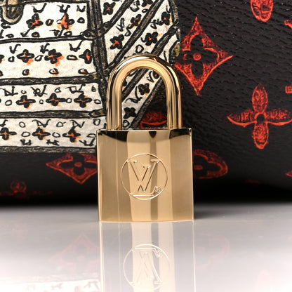 Louis Vuitton Catogram Speedy Bandouliere 30 Marron 11 of 14