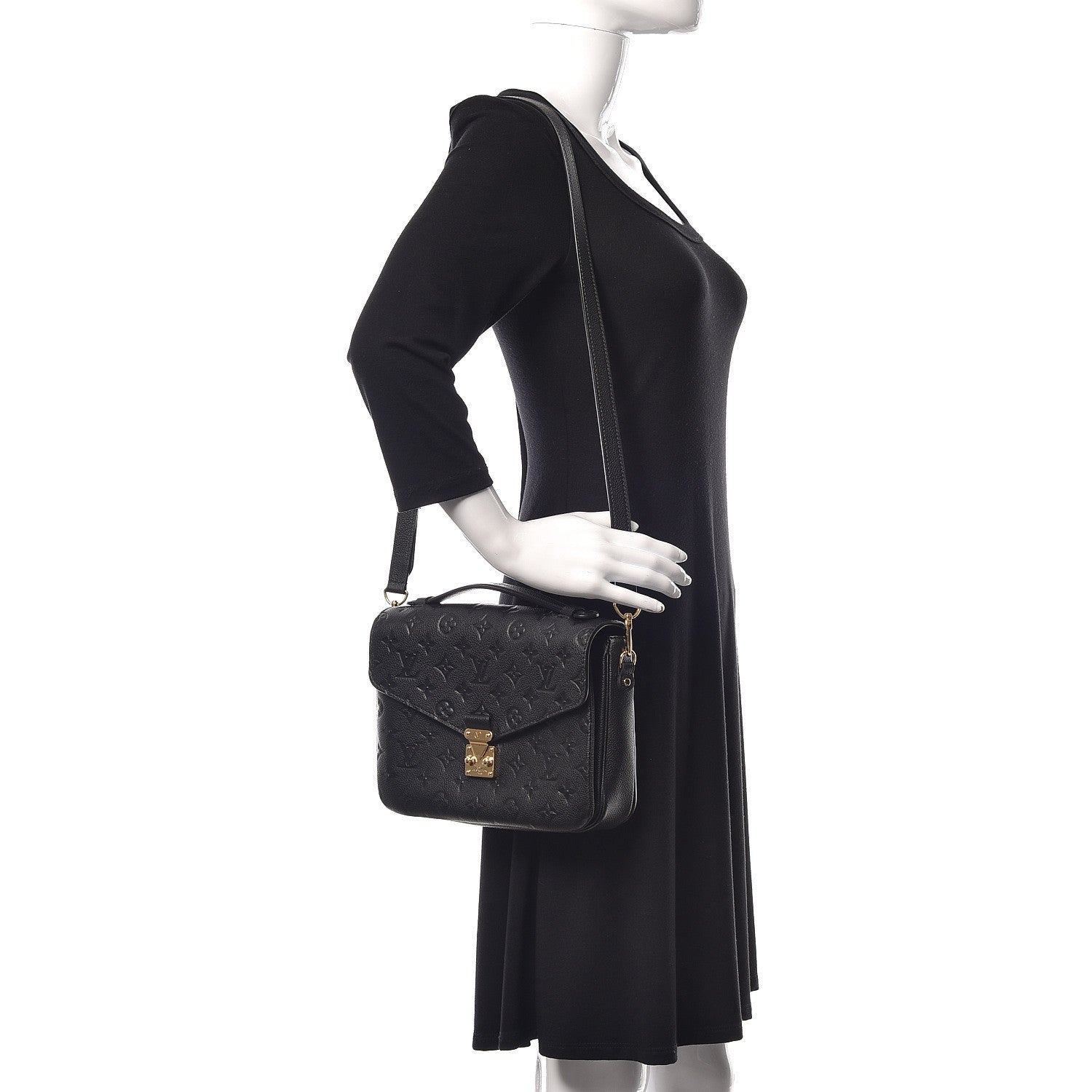 Louis Vuitton Empreinte Pochette Metis Black 2 of 11