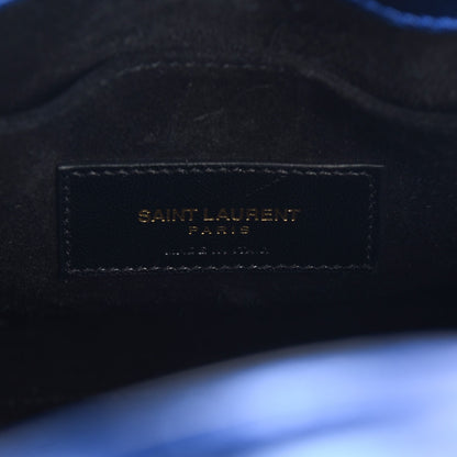 Saint Laurent Metallic Calfskin Nano Sac De Jour Royal Blue 6 of 8