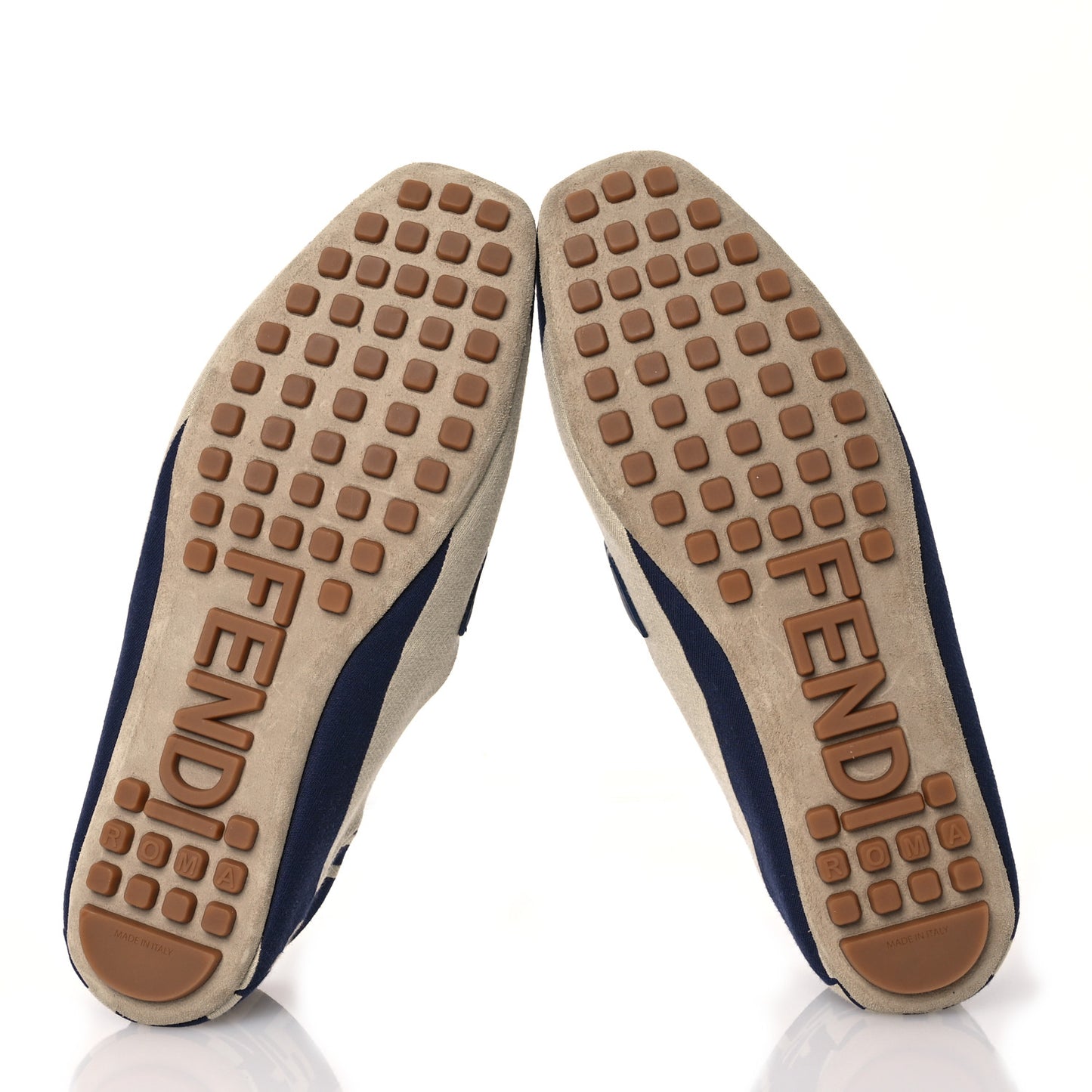 Fabric Jacquard FF Pequin Loafers 38 Bei Midnight