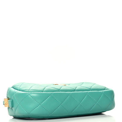 Chanel Lambskin Quilted Small Timeless Camera Case Turquoise 4 of 10