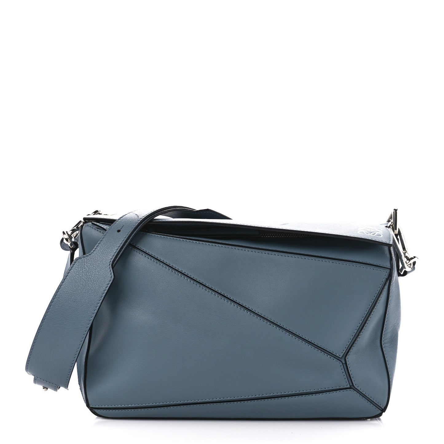 Calfskin Medium Puzzle Bag Blue