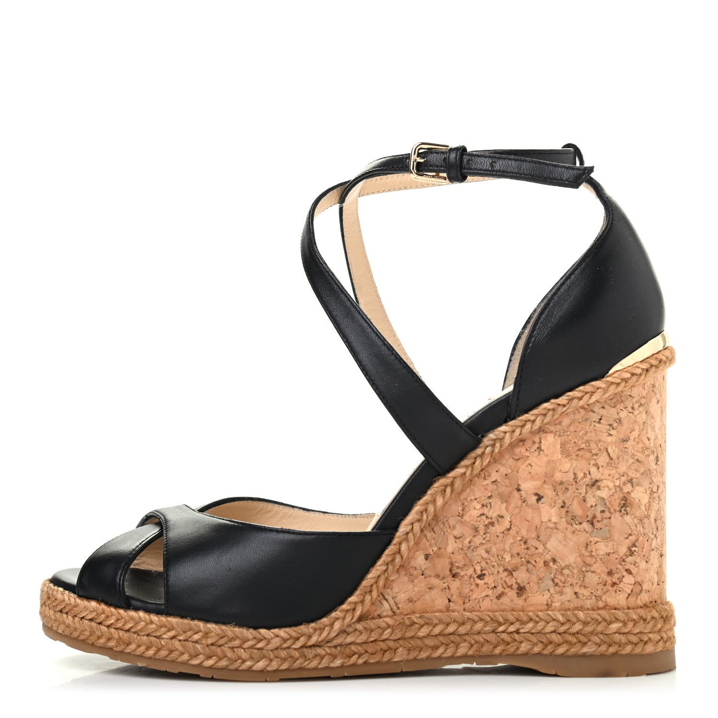 Nappa Rope Cork Alanah 105 Wedge 38.5 Black