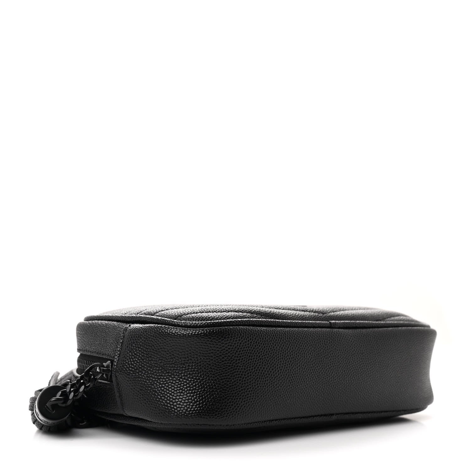 Saint Laurent Grain De Poudre Matelasse Monochrome Monogram Mini Lou Camera Bag Black 4 of 9
