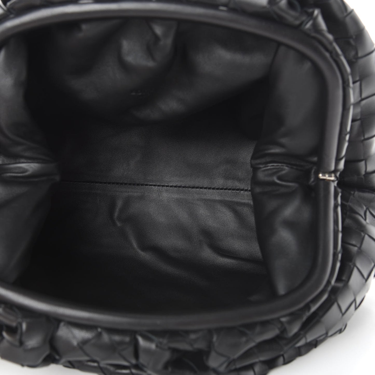 Nappa Maxi Intreccio The Pouch Oversized Clutch Black