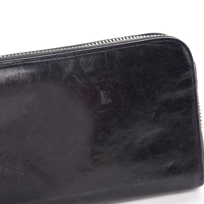 Prada Vitello Shine Bow Zip Around Wallet Black 12 of 12