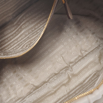 Prada Nappa Leather Gaufre Tote Beige 5 of 7