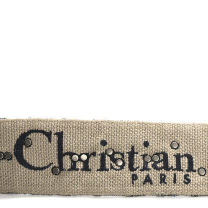 Christian Dior Oblique Studded Shoulder Strap Blue 4 of 11