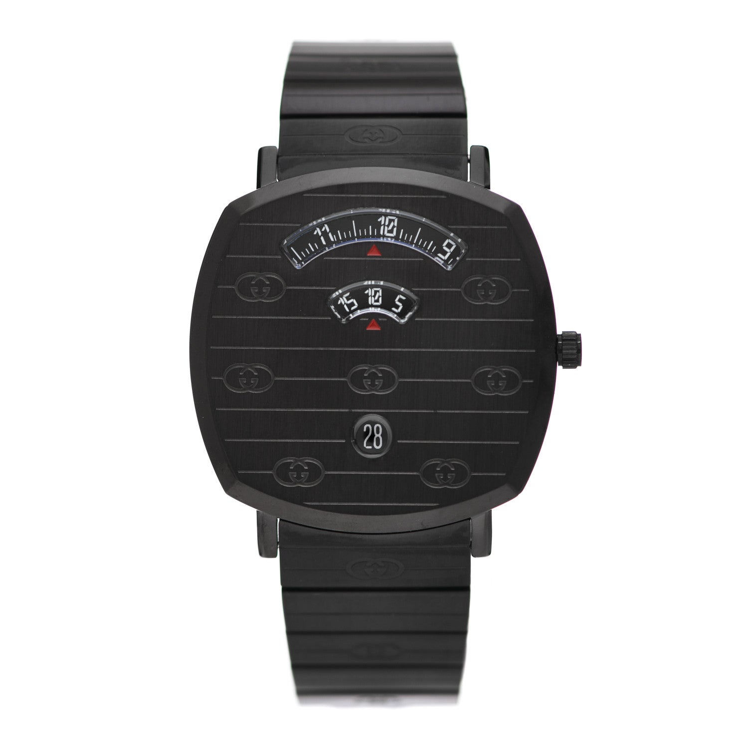 Gucci PVD Stainless Steel 38mm Grip Quartz Watch Black 1 of 4