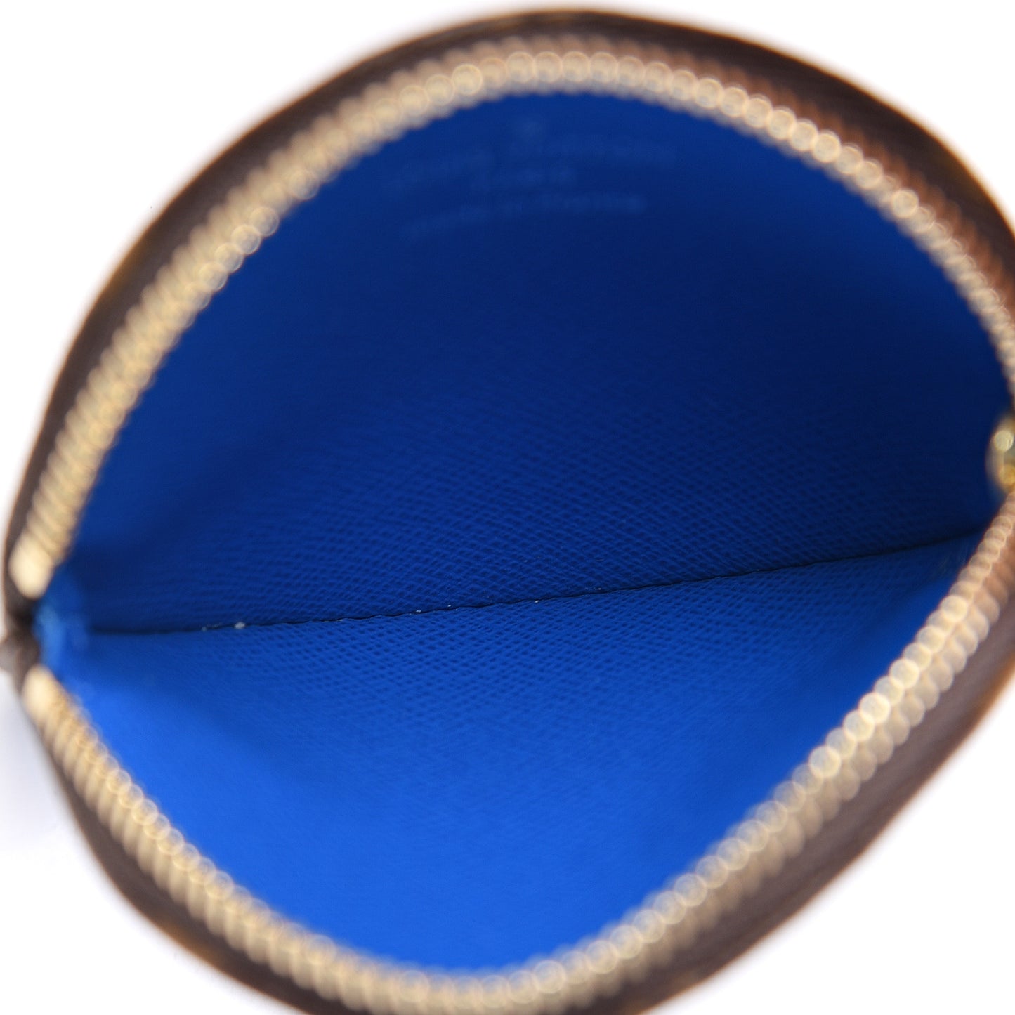 Monogram 2019 Christmas Animation Round Coin Purse Blue