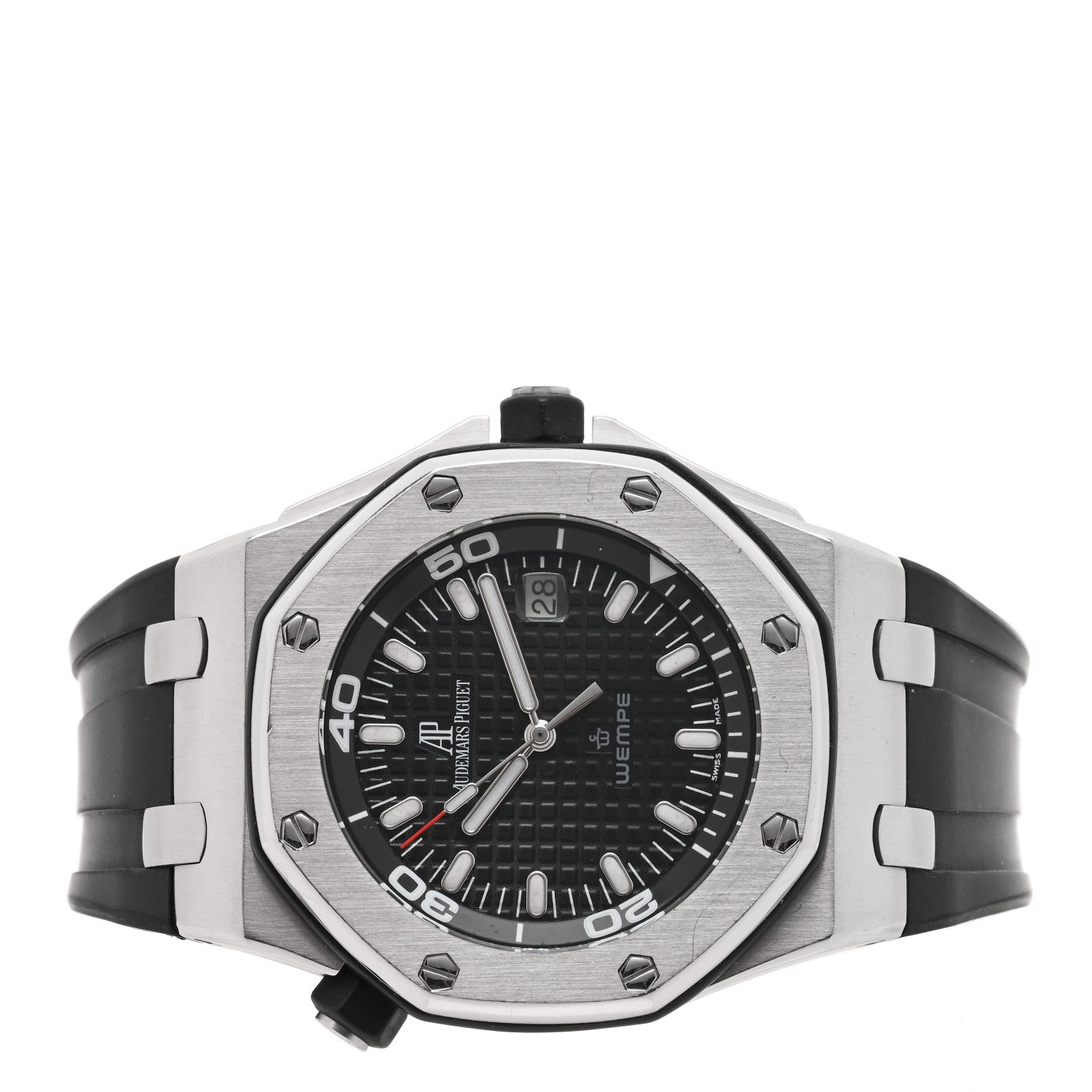 Audemars Piguet Stainless Steel Rubber 42mm Royal Oak Offshore Diver Automatic Watch Black 15340ST.OO.D002CA.01 2 of 4
