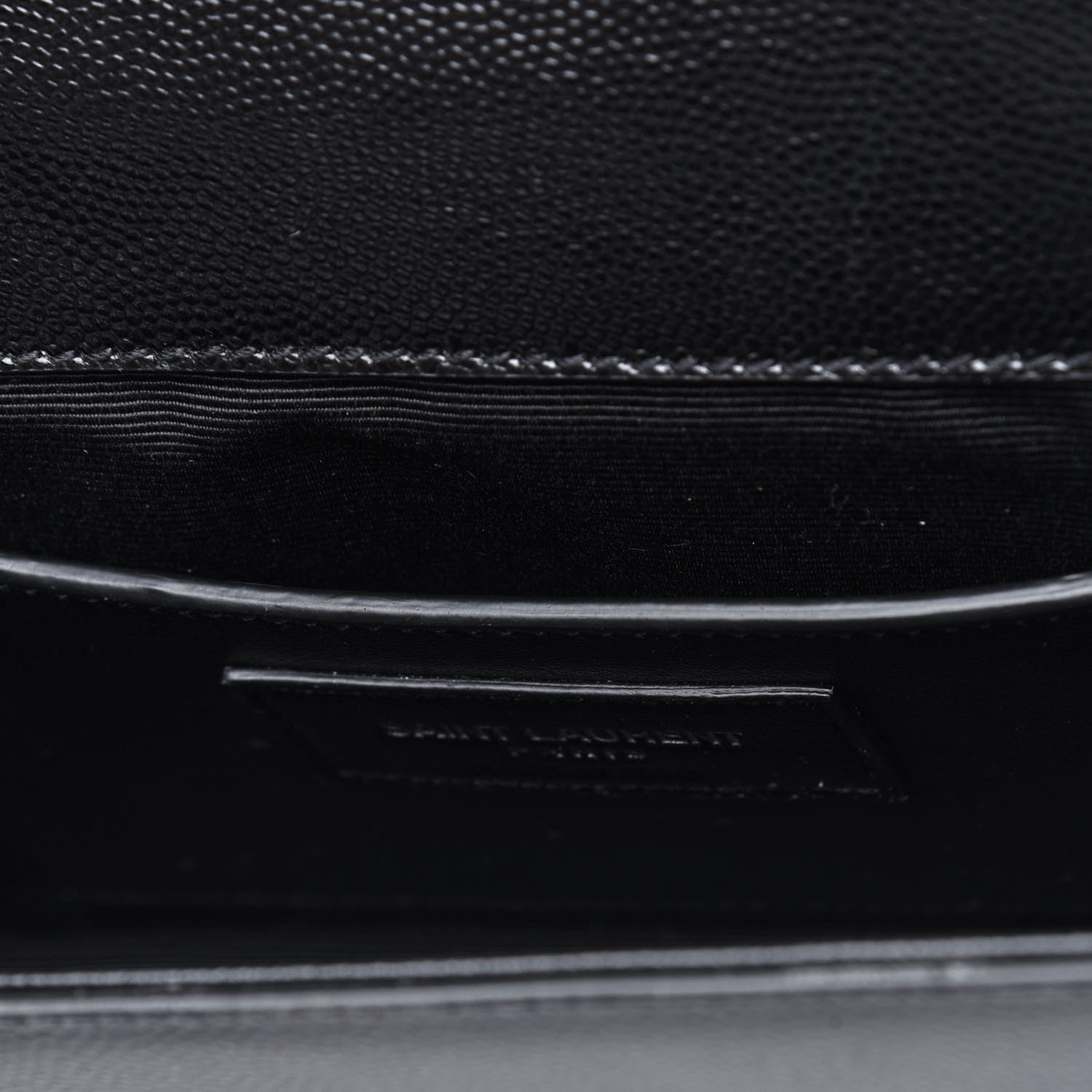 Saint Laurent Grain De Poudre Classic Monogram Studded Clutch Black 9 of 18