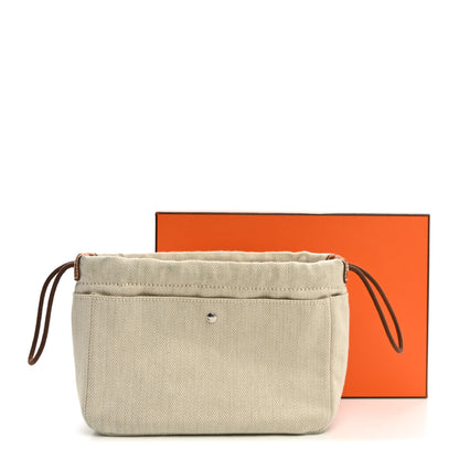 Hermes Canvas Barenia Fourbi 20 PM Pouch Naturel Fauve 11 of 11