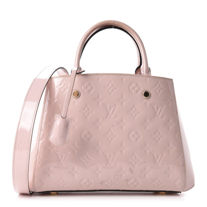 Louis Vuitton Vernis Montaigne BB Rose Ballerine 1 of 14