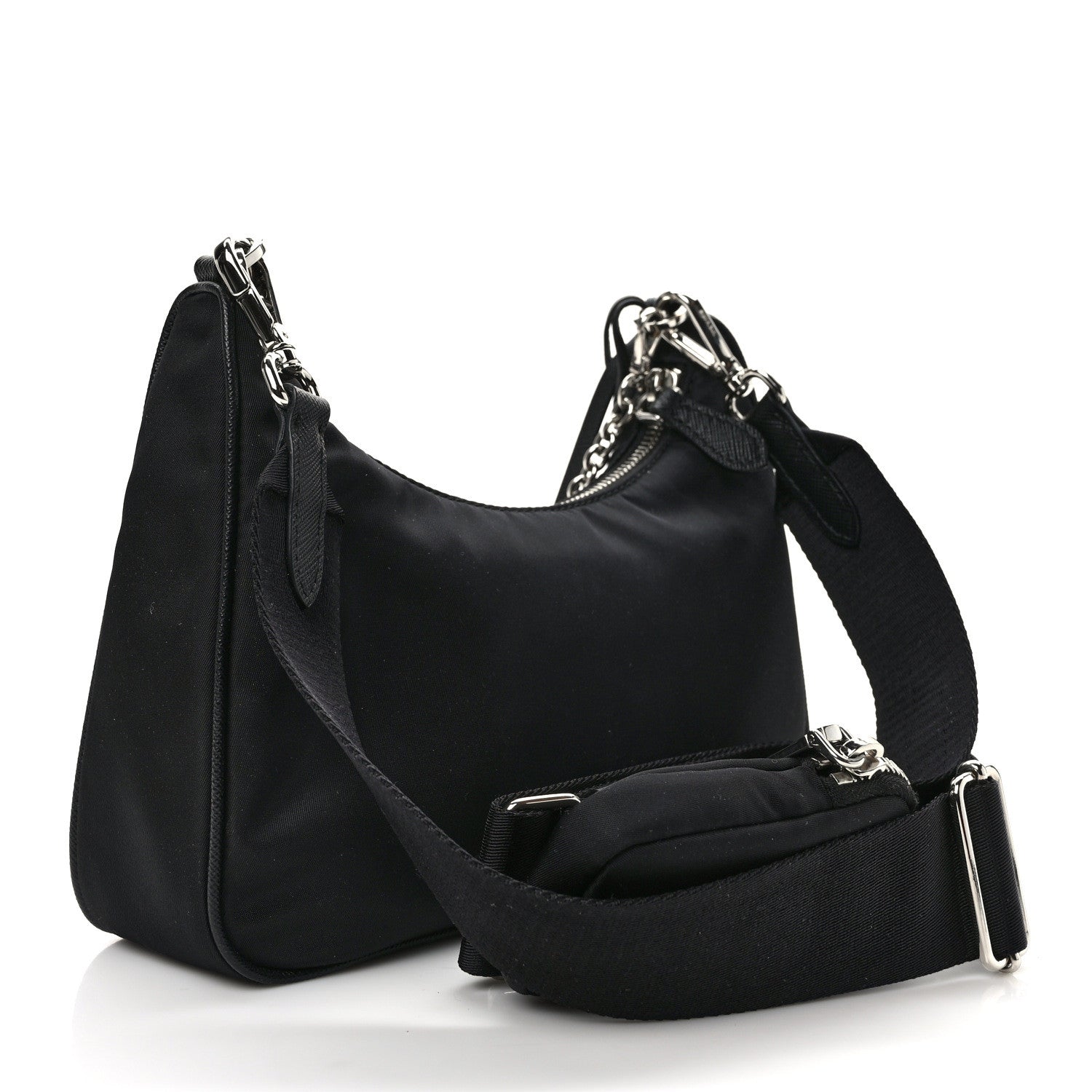 Prada Nylon Re-Edition 2005 Shoulder Bag Black 3 of 10