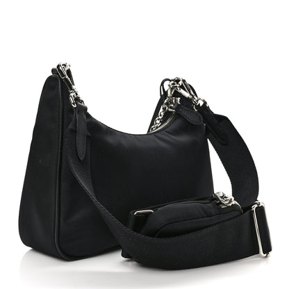 Prada Nylon Re-Edition 2005 Shoulder Bag Black 3 of 10