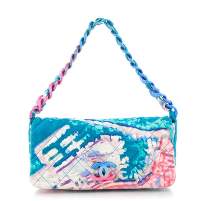 Chanel Canvas Printed Watercolor Pochette Flap Multicolor 1 of 7