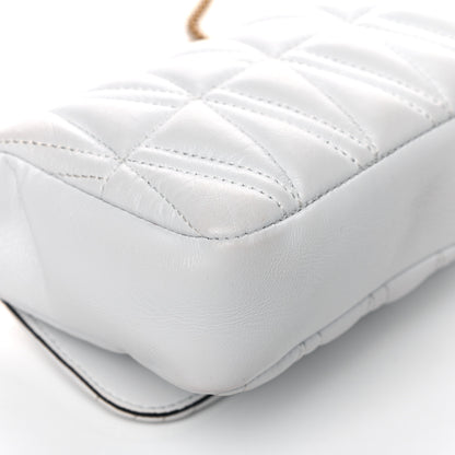 Versace Nappa Quilted Virtus Evening Bag White 11 of 15