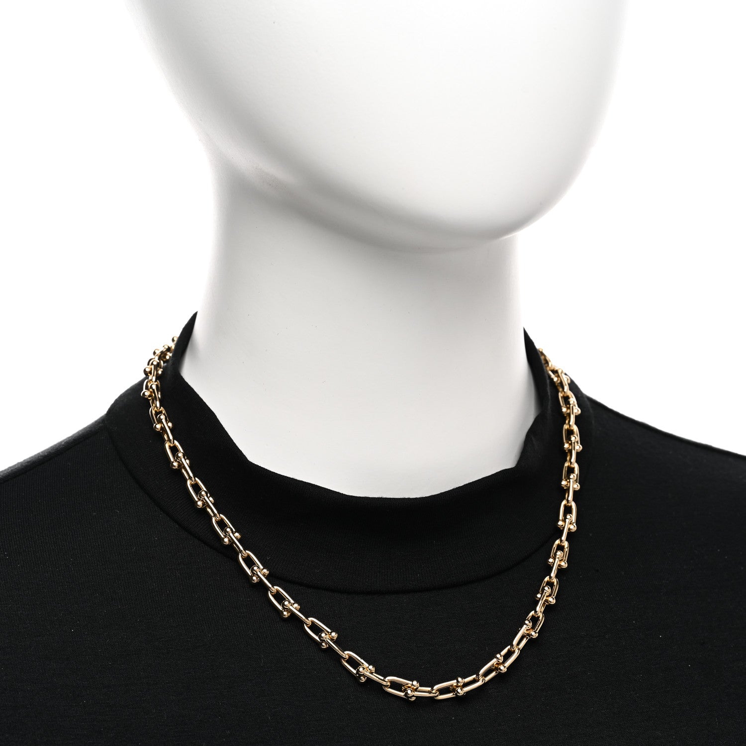 Tiffany 18K Yellow Gold Small HardWear Link Necklace 2 of 5