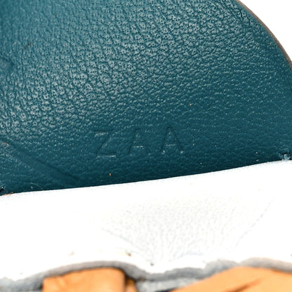 Hermes Milo Lambskin Grigri Rodeo Pegase Horse Bag Charm PM Bleu Brume Sesame Vert Bosphore 4 of 5