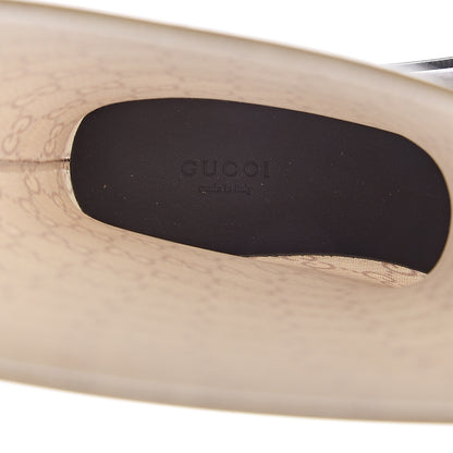 Gucci Rubber Monogram Edinburg Rain Boots 38 Transparent Cocoa 9 of 9