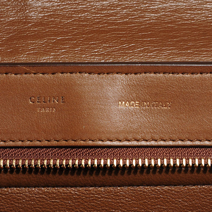 Celine Calfskin Suede Large Tri-Color Trapeze Black 5 of 7
