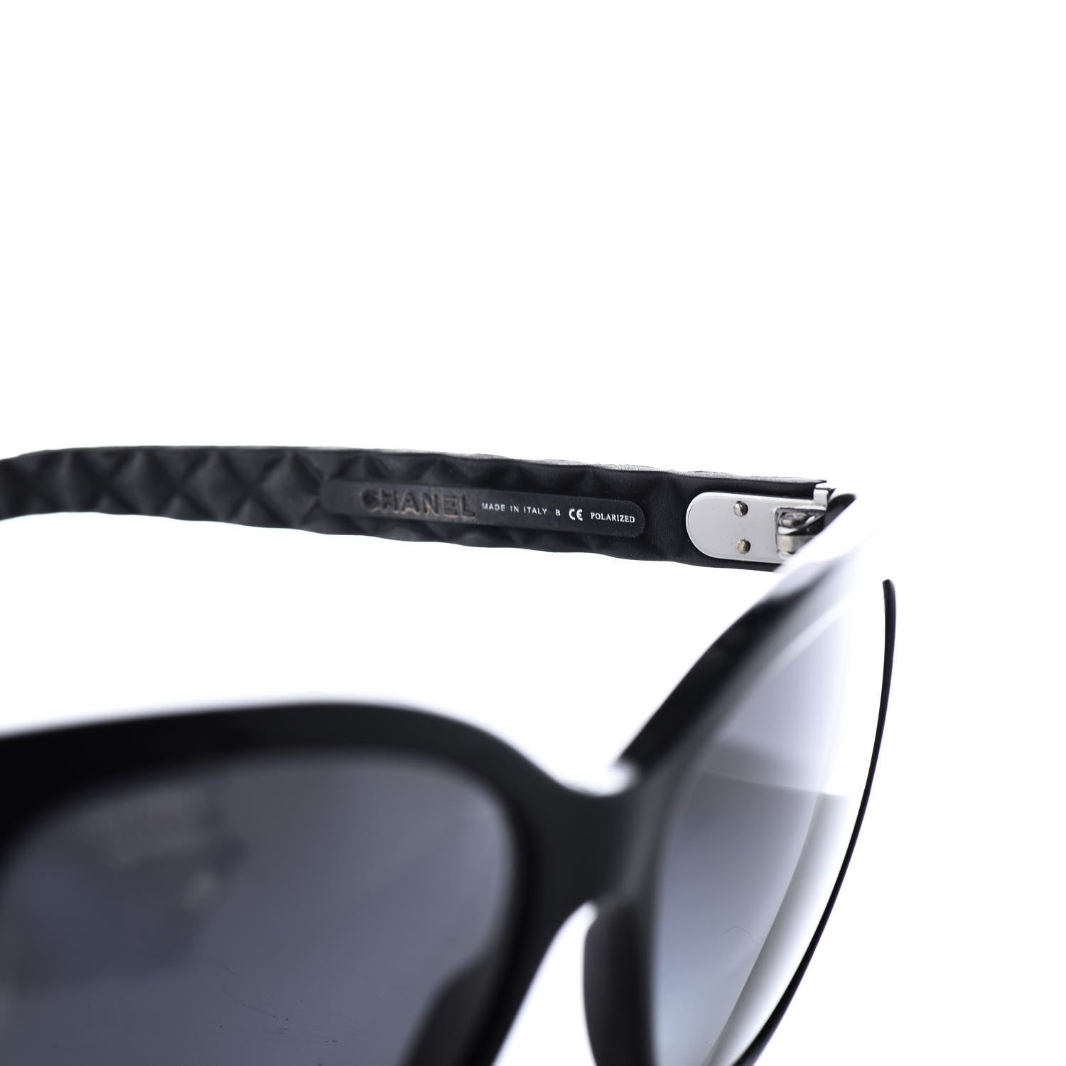 Chanel Acetate Quilted Polarized Butterfly CC Sunglasses 5288-Q Black 6 of 11