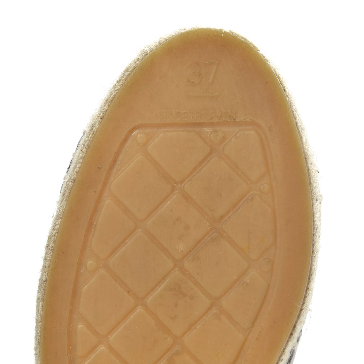 Lambskin CC Espadrilles 37 Black