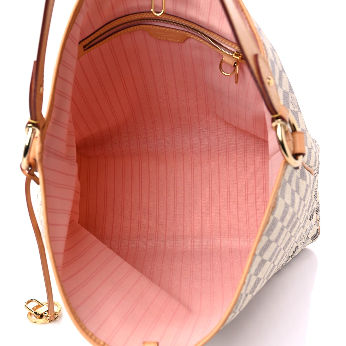 Damier Azur Delightful MM Rose Ballerine