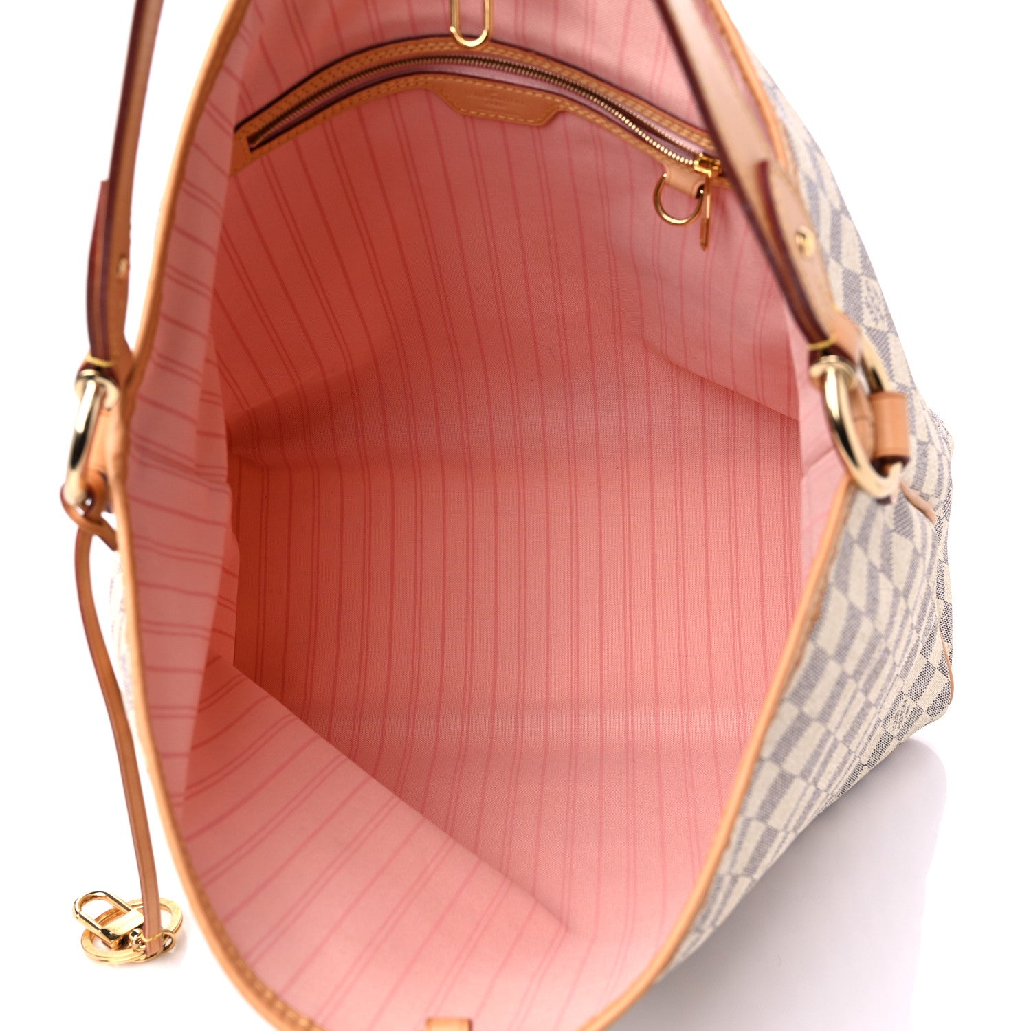Louis Vuitton Damier Azur Delightful MM Rose Ballerine 5 of 14
