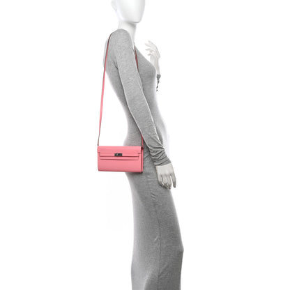 Hermes Epsom Kelly Wallet To Go Rose Confetti 2 of 10