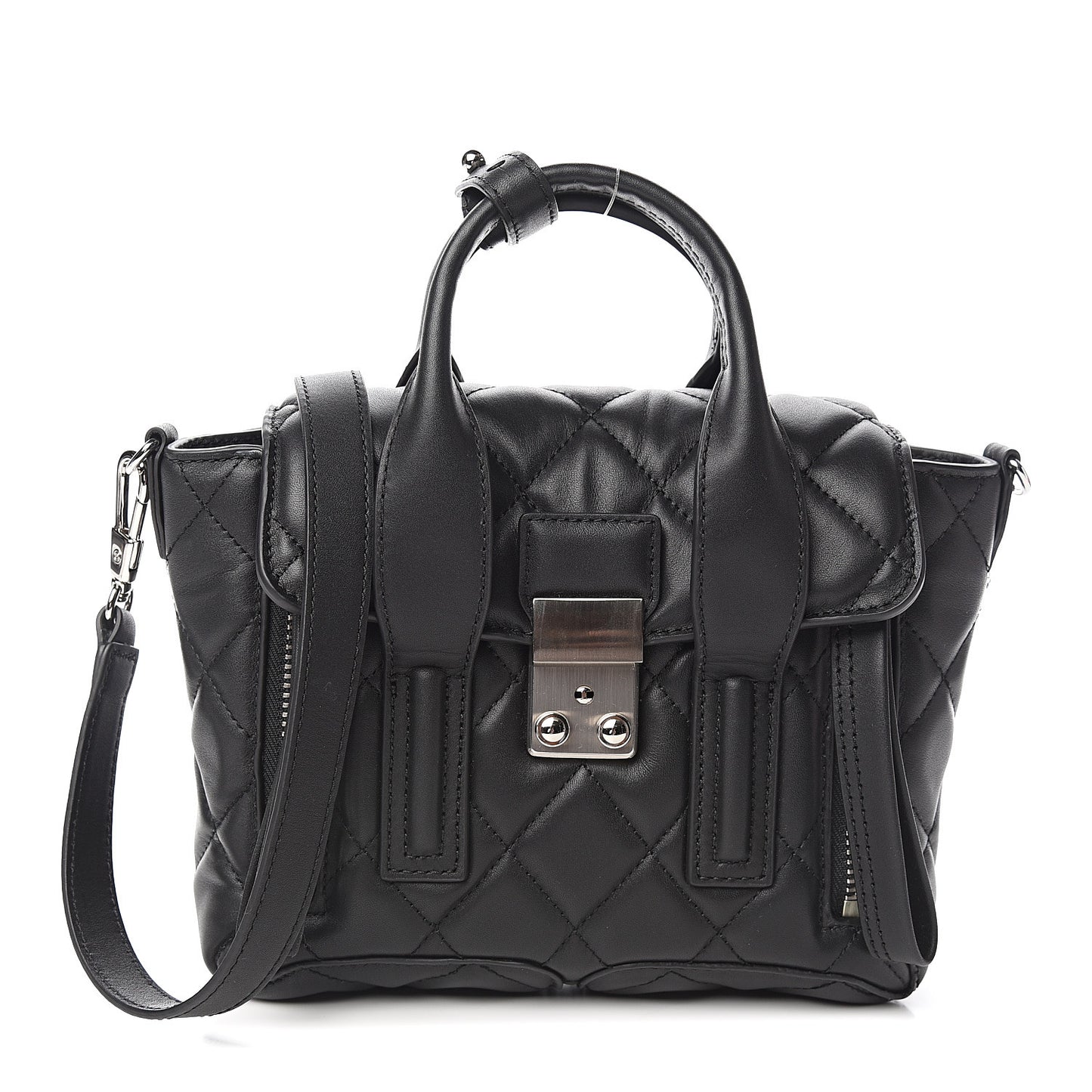 3.1 Calfskin Quilted Mini Pashli Satchel Black