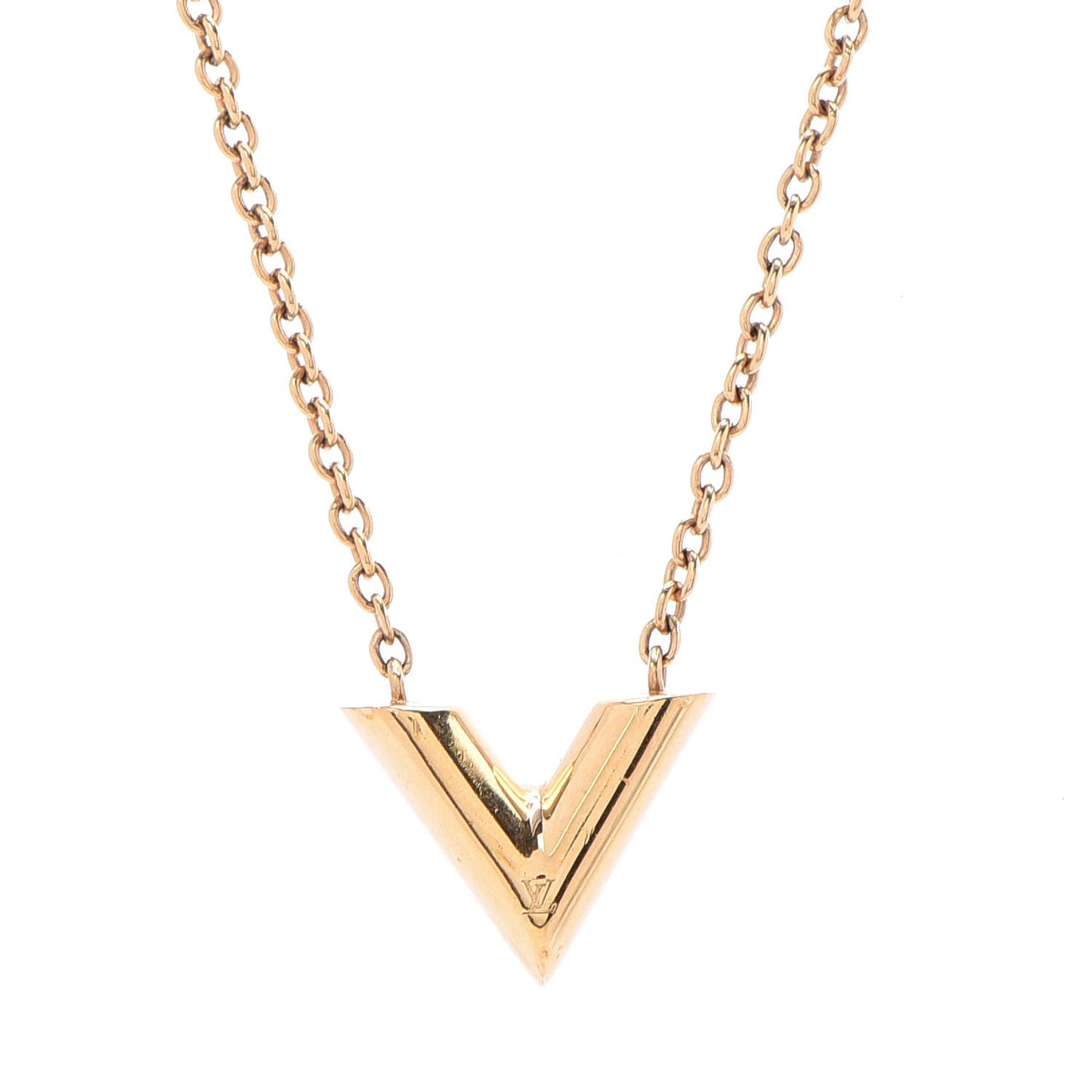 Essential V Necklace Gold
