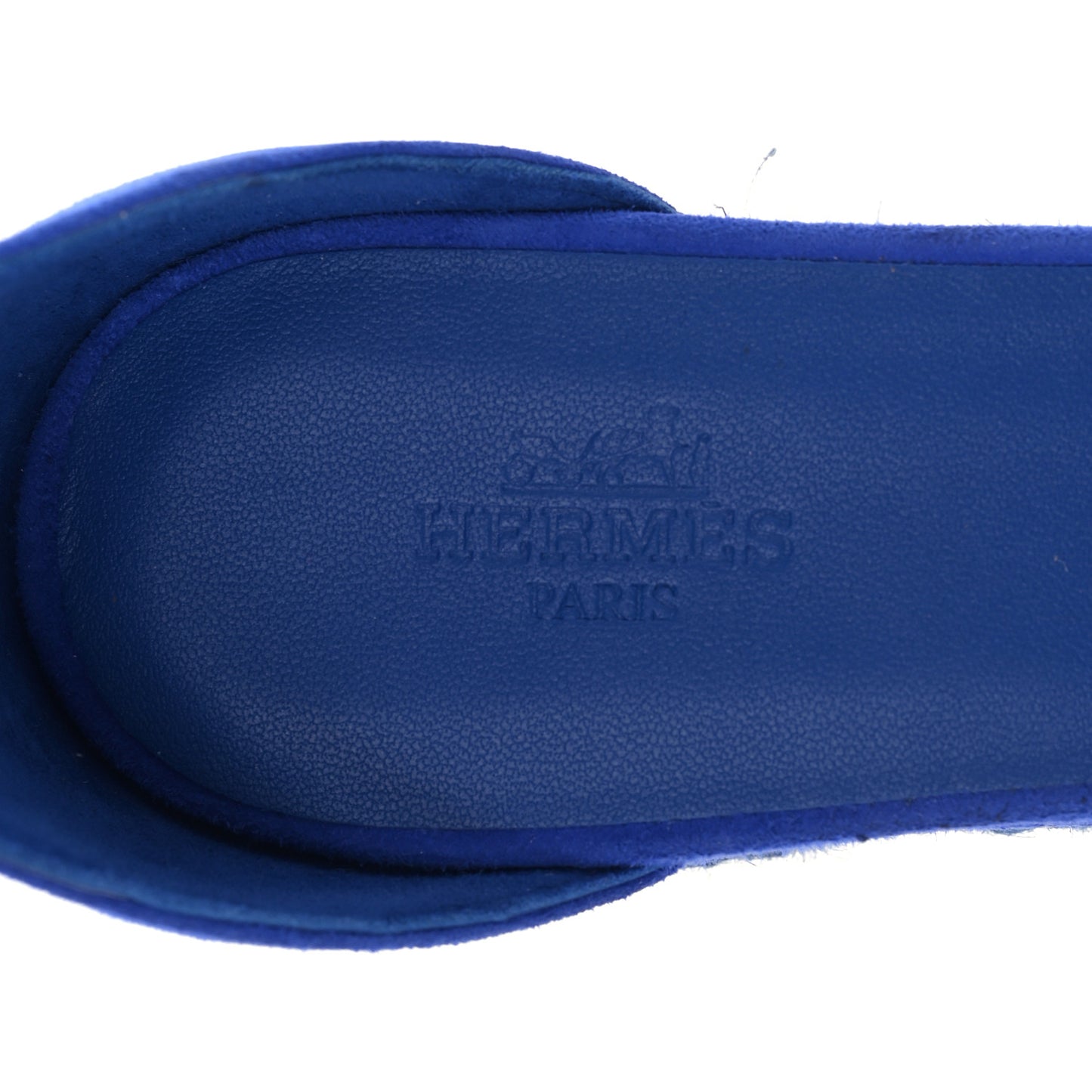 Suede Elda Espadrille Wedge Sandals 38 Bleu Océan