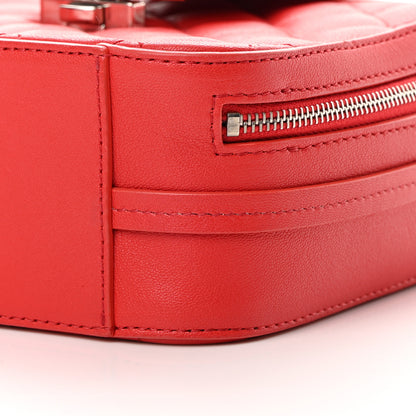 Chanel Lambskin Quilted Mini CC Box Camera Bag Red 10 of 14
