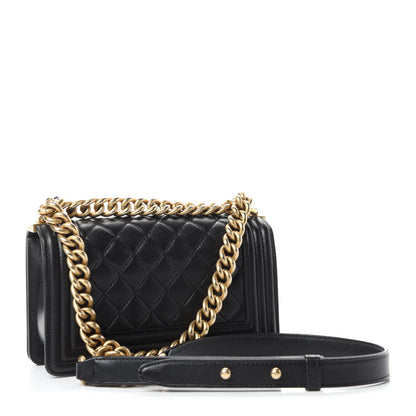 Chanel Caviar Quilted Small Boy Flap Black 4 of 12