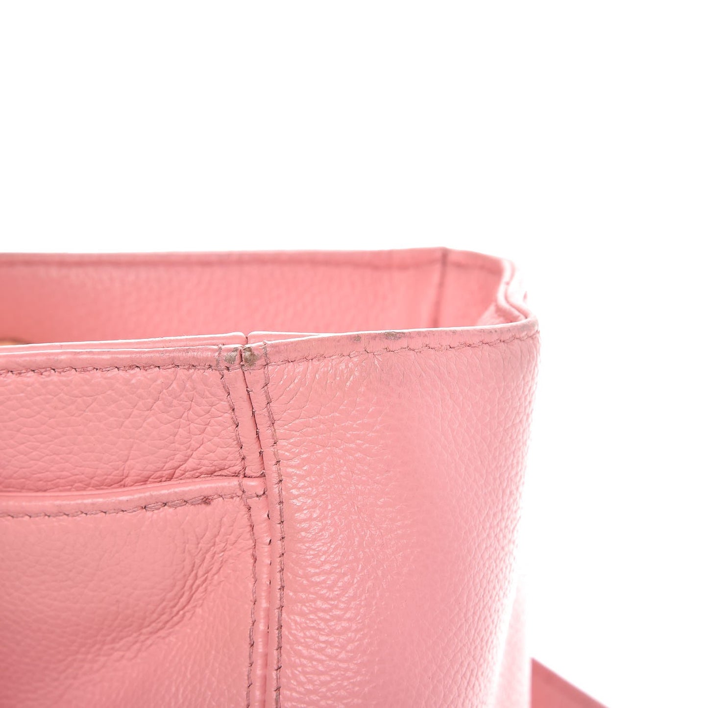 Calfskin Cerf Shopper Tote Pink