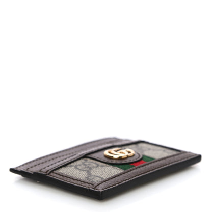 Gucci GG Supreme Monogram Ophidia Card Holder Brown 4 of 11