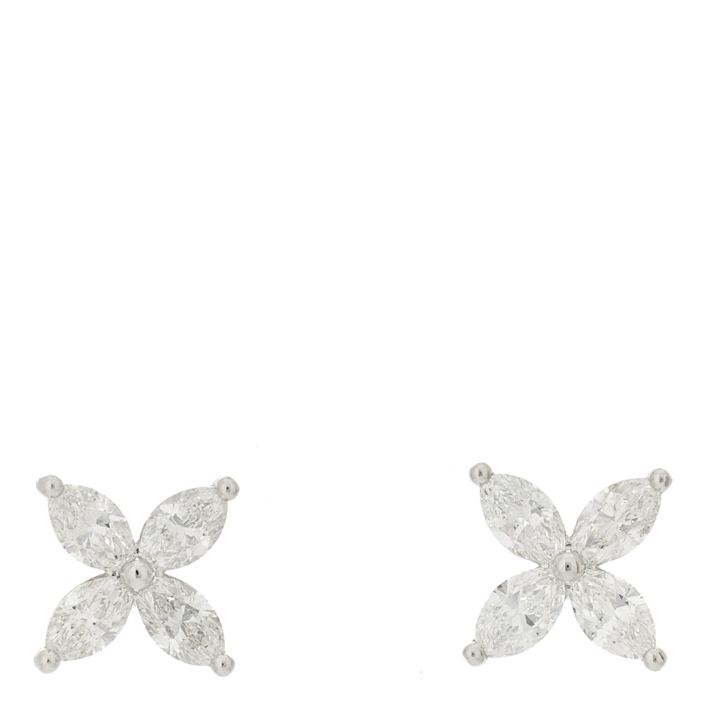 Platinum Diamond Large Victoria Earrings