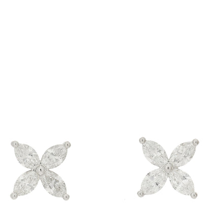 Tiffany Platinum Diamond Large Victoria Earrings 1 of 5