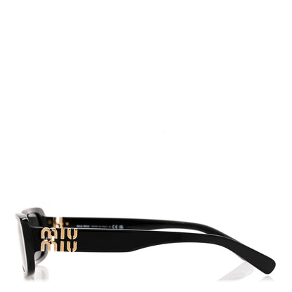 Miu Miu Acetate Rectangle Sunglasses SMU 08Z Black 3 of 8