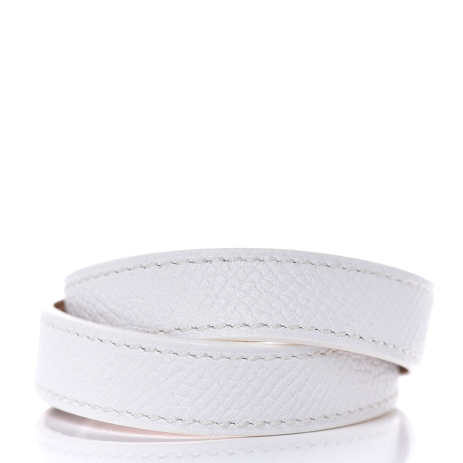 Hermes Epsom Kelly Double Tour Bracelet S White 3 of 7