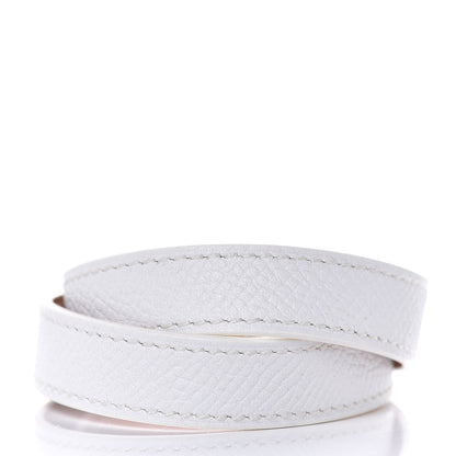 Hermes Epsom Kelly Double Tour Bracelet S White 3 of 7