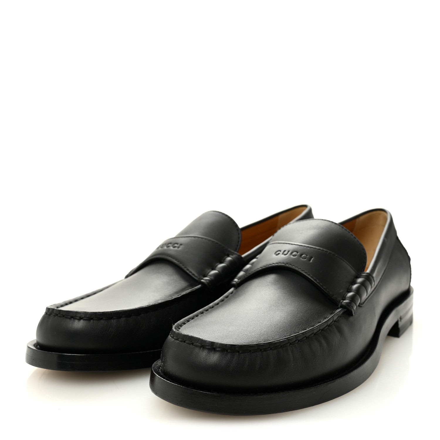 Gucci Calfskin Miro Soft Womens Mocassin Loafers 39 Black 3 of 9
