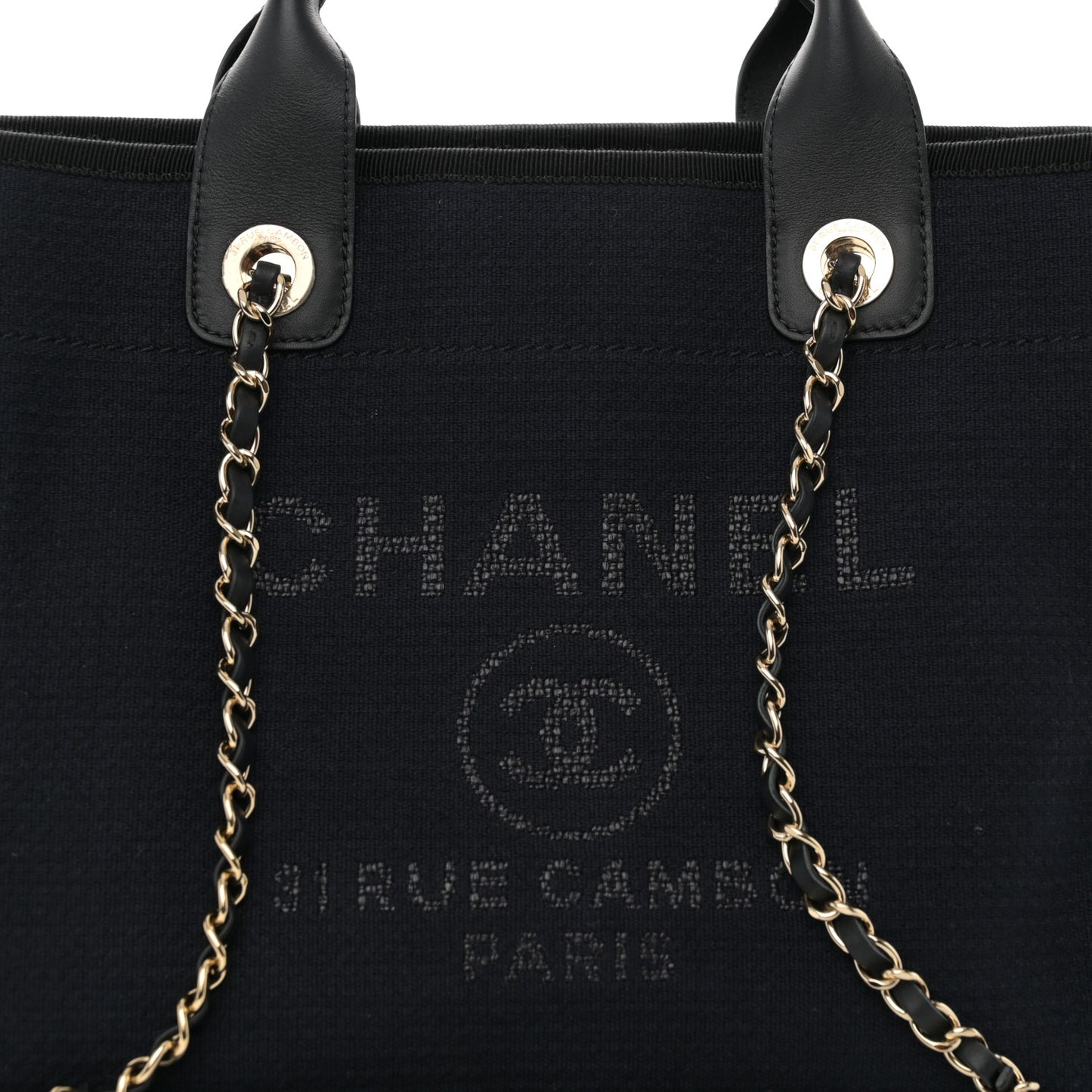 Mixed Fibers Small Deauville Tote Black